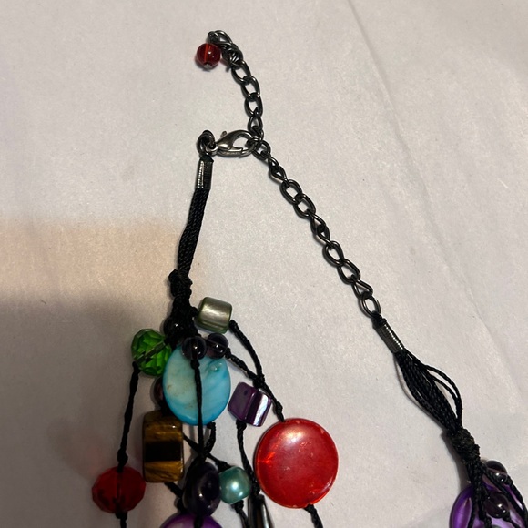 Multicolor Beaded Necklace - Picture 2 of 4